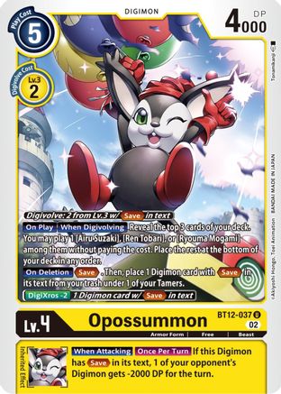 Opossummon (BT12-037)  Uncommon - Across Time