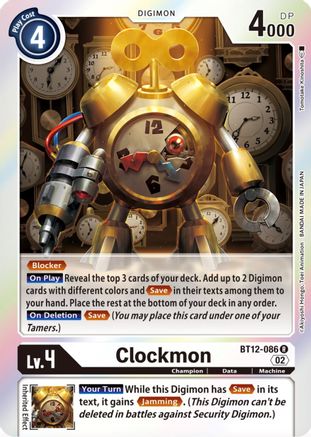 Clockmon (BT12-086) Foil Rare - Across Time