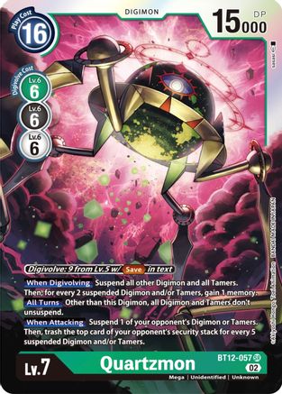 Quartzmon (BT12-057) Foil Super Rare - Across Time