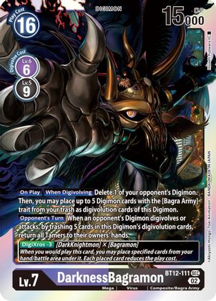 DarknessBagramon (BT12-111) Foil Secret Rare - Across Time