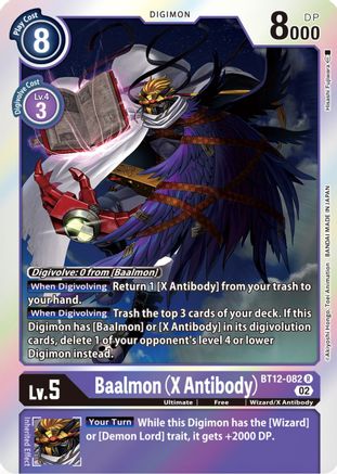 Baalmon (X Antibody) (BT12-082) Foil Rare - Across Time