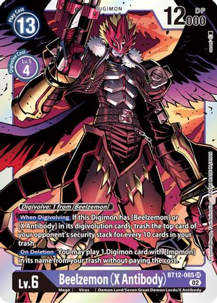 Beelzemon (X Antibody) (BT12-085) Foil Super Rare - Across Time