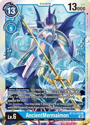AncientMermaimon (BT12-032) Foil Rare - Across Time