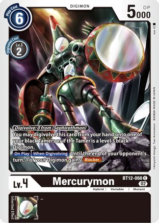 Mercurymon (BT12-066)  Common - Across Time