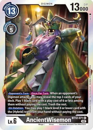 AncientWisemon (BT12-071) Foil Rare - Across Time