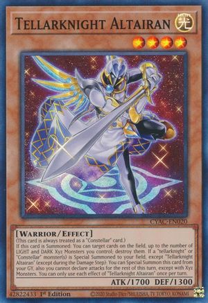 Tellarknight Altairan (CYAC-EN020) - Super Rare - 1st Edition - Cyberstorm Access
