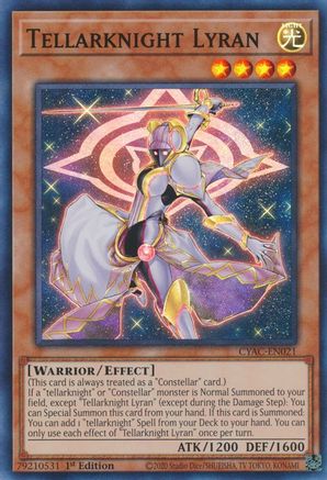 Tellarknight Lyran (CYAC-EN021) - Super Rare - 1st Edition - Cyberstorm Access