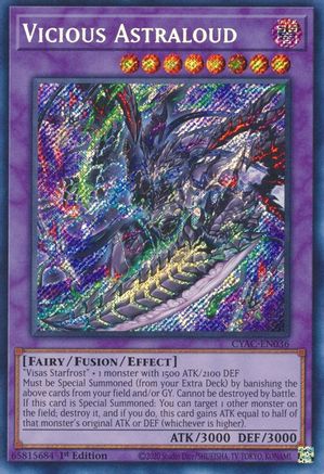 Vicious Astraloud (CYAC-EN036) - Secret Rare - 1st Edition - Cyberstorm Access