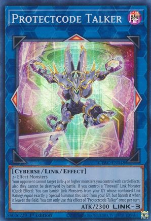 Protectcode Talker (CYAC-EN048) - Super Rare - 1st Edition - Cyberstorm Access