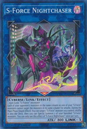 S-Force Nightchaser (CYAC-EN050) - Super Rare - 1st Edition - Cyberstorm Access