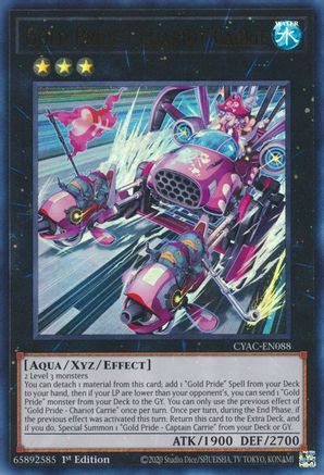 Gold Pride - Chariot Carrie (CYAC-EN088) - Ultra Rare - 1st Edition - Cyberstorm Access