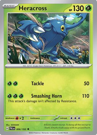 Heracross - 006/193 6  - Uncommon - SV02: Paldea Evolved