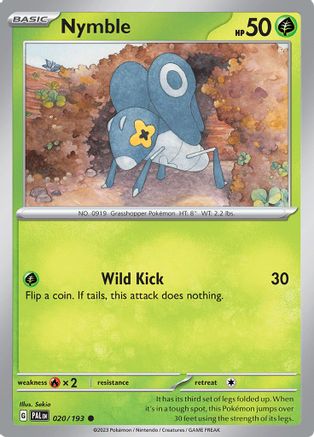 Nymble - 020/193 20  - Common - SV02: Paldea Evolved