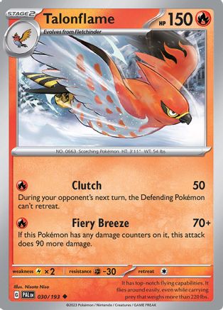 Talonflame 30  - Uncommon - SV02: Paldea Evolved