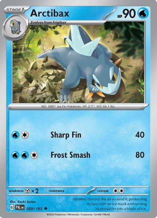 Arctibax - 059/193 59  - Uncommon - SV02: Paldea Evolved