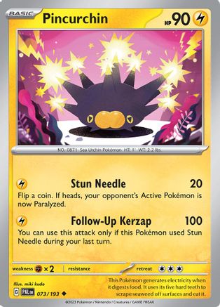 Pincurchin - 073/193 73  - Uncommon - SV02: Paldea Evolved
