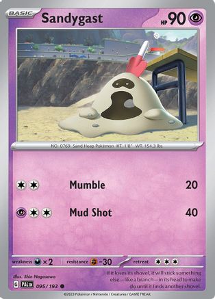 Sandygast - 095/193 95  - Common - SV02: Paldea Evolved