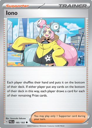 Iono - 185/193 185  - Uncommon - SV02: Paldea Evolved