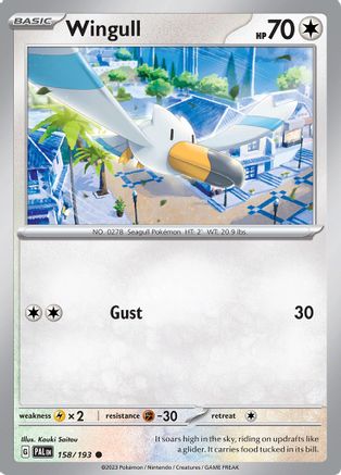 Wingull 158  - Common - SV02: Paldea Evolved
