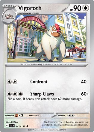 Vigoroth 161  - Uncommon - SV02: Paldea Evolved