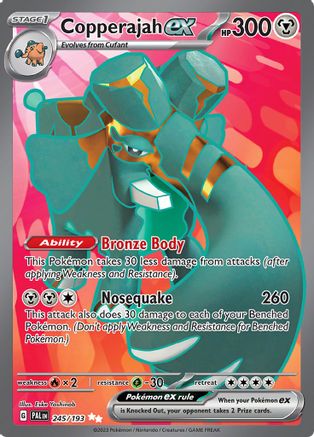 Copperajah ex - 245/193 245 Holofoil - Ultra Rare - SV02: Paldea Evolved