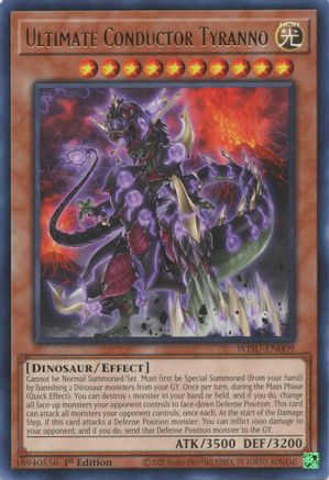 Ultimate Conductor Tyranno (WISU-EN009) - Rare - 1st Edition - Wild Survivors