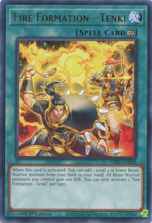 Fire Formation - Tenki (WISU-EN028) - Rare - 1st Edition - Wild Survivors
