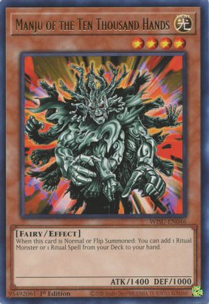 Manju of the Ten Thousand Hands (WISU-EN046) - Rare - 1st Edition - Wild Survivors