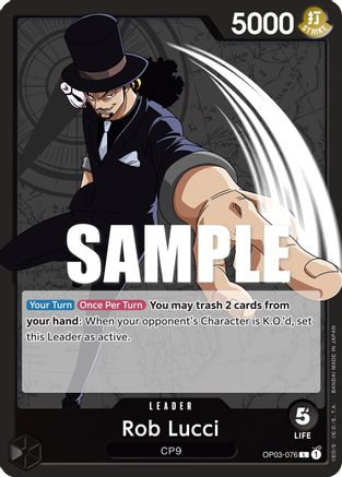 Rob Lucci (076) (OP03-076) - Normal Leader - Pillars of Strength