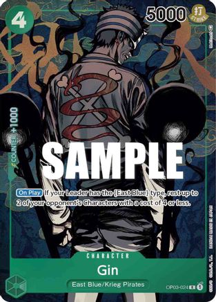 Gin (Alternate Art) (OP03-024) - Foil Rare - Pillars of Strength