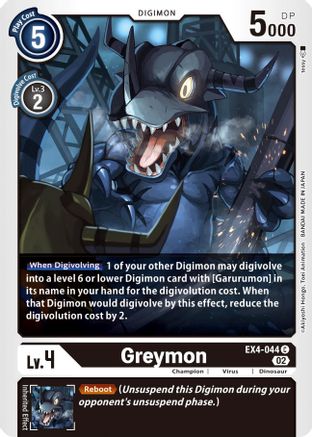 Greymon - EX4-044 (EX4-044)  Common - Alternative Being Booster