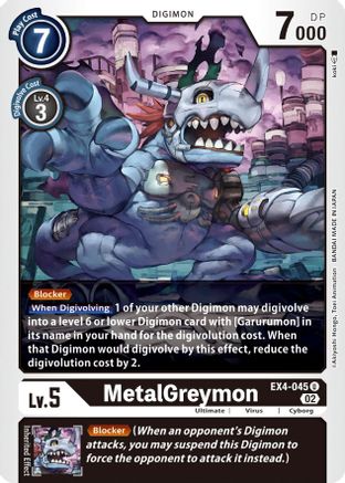 MetalGreymon - EX4-045 (EX4-045)  Uncommon - Alternative Being Booster