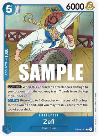 Zeff (OP03-047) - Foil Rare - Pillars of Strength