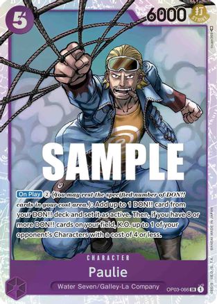Paulie (OP03-066) - Foil Super Rare - Pillars of Strength