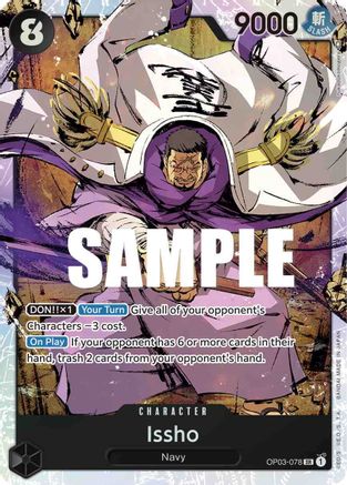 Issho (OP03-078) - Foil Super Rare - Pillars of Strength