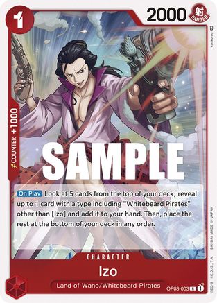 Izo (OP03-003) - Foil Rare - Pillars of Strength