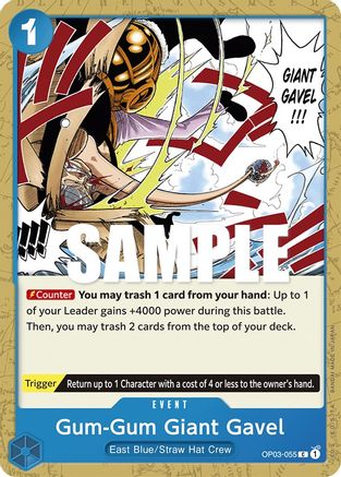 Gum-Gum Giant Gavel (OP03-055) - Normal Common - Pillars of Strength