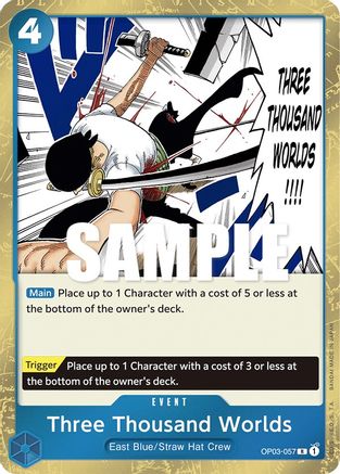 Three Thousand Worlds (OP03-057) - Foil Rare - Pillars of Strength