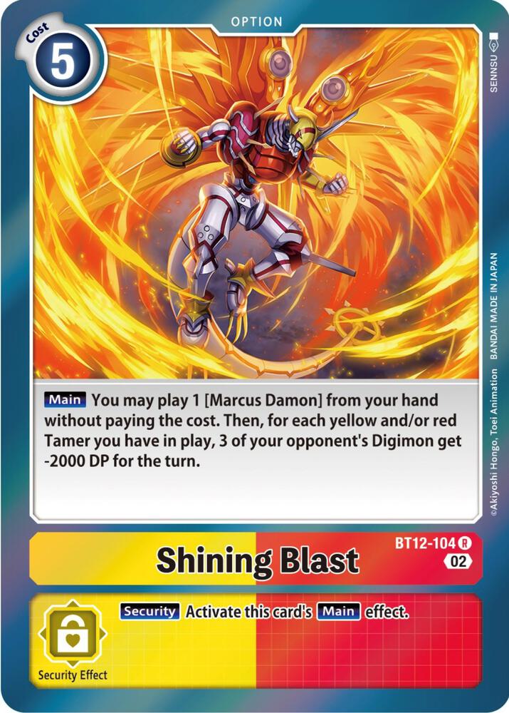 Shining Blast BT12-104 R (Across Time)  - Foil