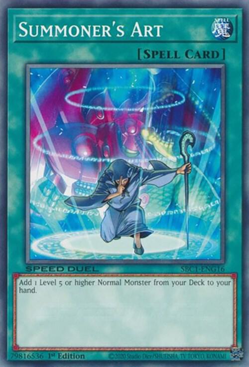 Summoners Art SBC1-ENG16 (Speed Duel: Streets of Battle City)  - 1st Edition