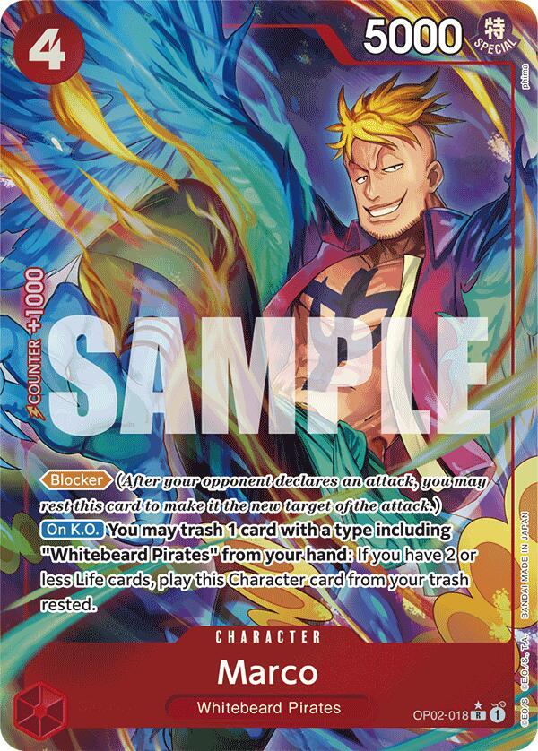 Marco OP02-018 (Premium Booster -The Best-)  - Alternate Art Foil