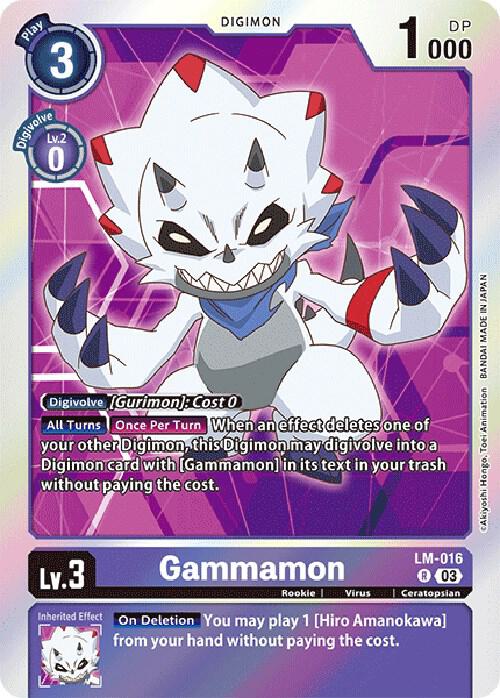 Gammamon English Exclusive LM-016 R (Exceed Apocalypse)  - Foil