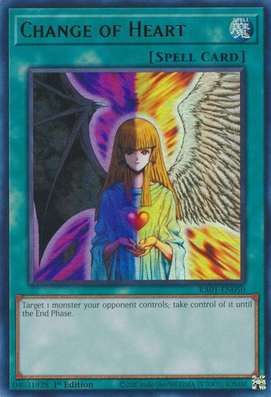 Change of Heart UR RA01-EN050 (25th Anniversary Rarity Collection)  - 1st Edition