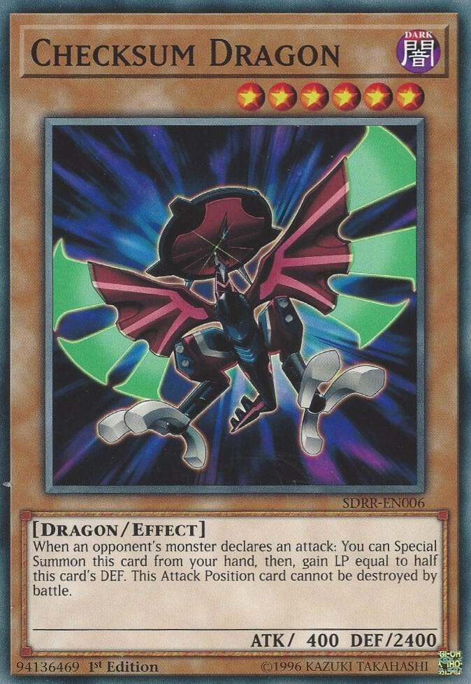 Checksum Dragon SDRR-EN006 (Structure Deck: Rokket Revolt)  - 1st Edition