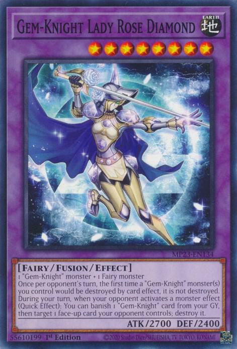 Gem Knight Lady Rose Diamond MP23-EN134 (25th Anniversary Tin: Dueling Heroes Mega Pack)  - 1st Edition