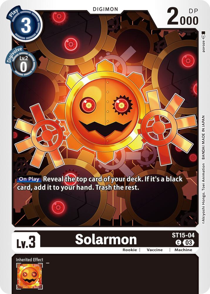 Solarmon ST15-04 C (Starter Deck 15: Dragon of Courage) 