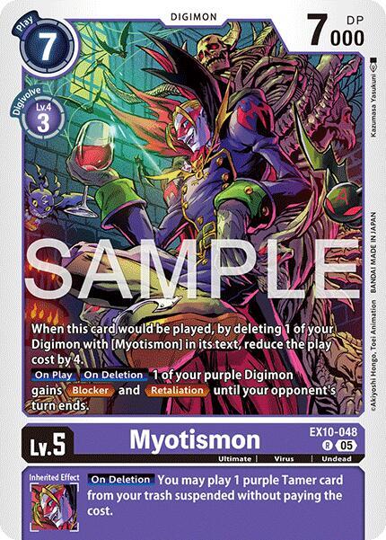 Myotismon EX10-048 R (Sinister Order)  - Foil