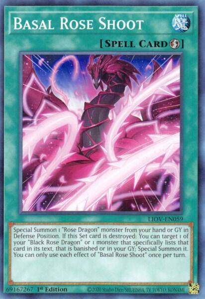 Basal Rose Shoot LIOV-EN059 (Lightning Overdrive)  - 1st Edition
