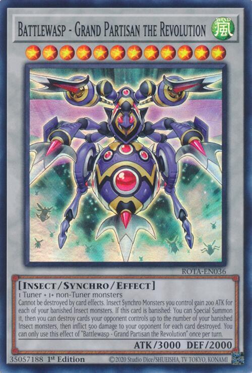 Battlewasp - Grand Partisan the Revolution ROTA-EN036 (Rage of the Abyss)  - 1st Edition