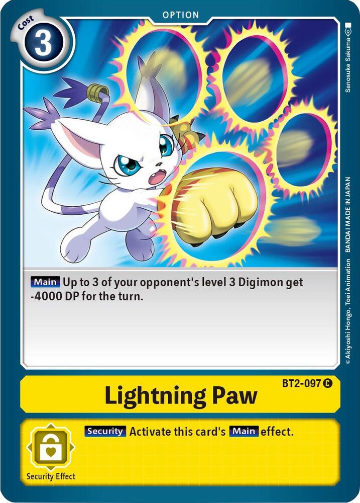 Lightning Paw BT2-097 C (Release Special Booster 1.5) 
